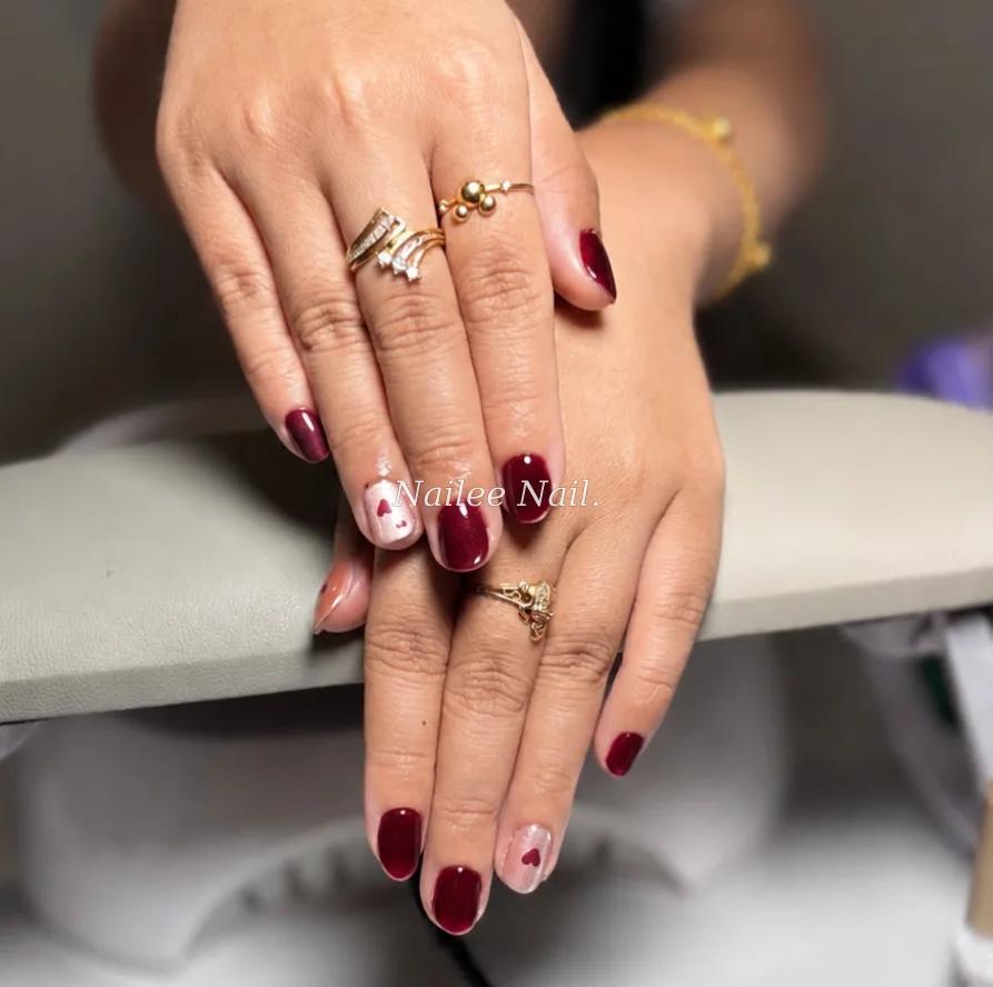 Deep red never goes out of style ♥️ #nailart #nailartsalatiga #nailstudiosalatiga #infosalatiga #salatiga